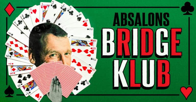 ABSALON BRIDGEKLUB om dagen – BEGYNDER/LETØVEDE