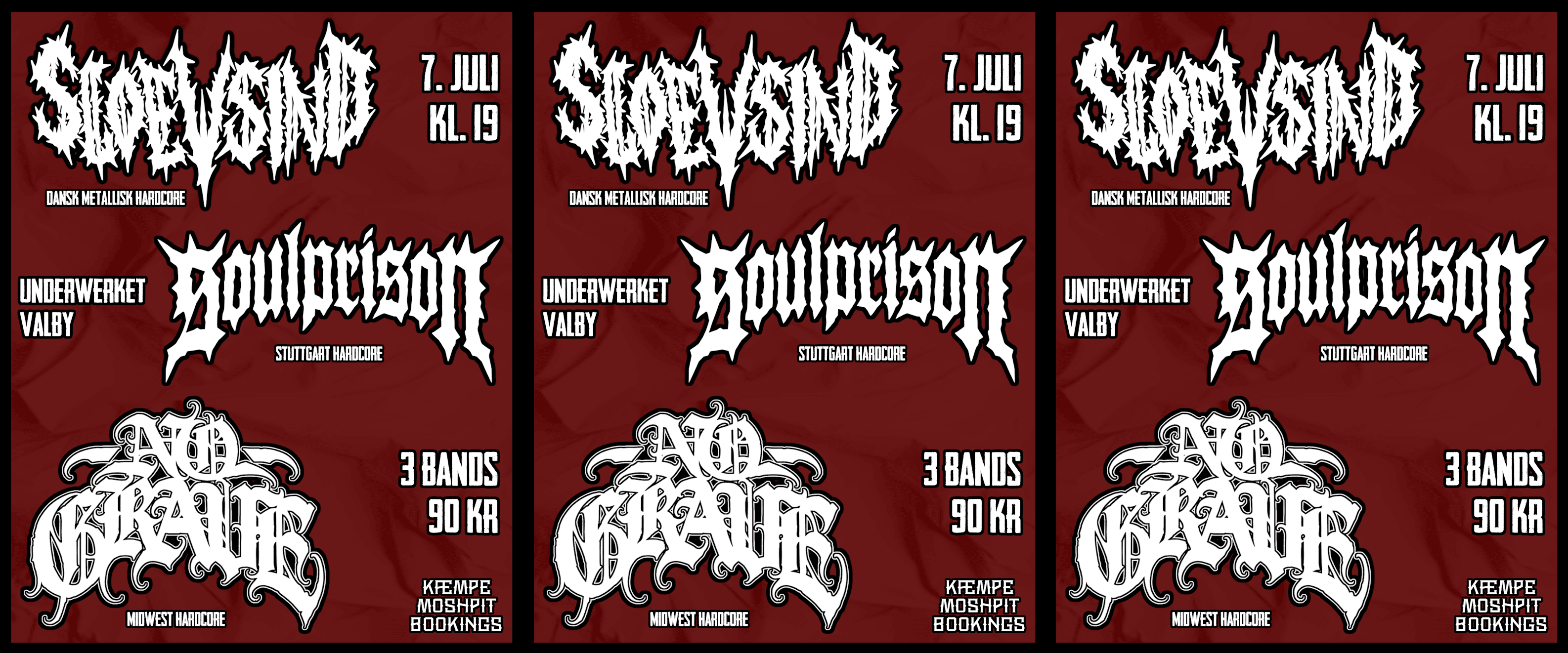 KÆMPE MOSHPIT VOL. 7. SLOEVSIND – SOULPRISON (DE) – NO GRAVE (US)
